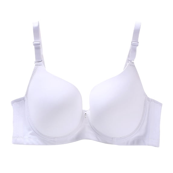 Cavosen Bras for Women Plus Size Supportive Bras Push Up Full Coverage Padded Solid Bralettes Spaghetti Strap Breathable Underwear