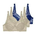 thumbnail image 1 of Cavosen Bras for Women Plus Size Supportive Bras Push Up Full Coverage Padded Solid Bralettes Wide Straps Breathable Underwear, 1 of 4