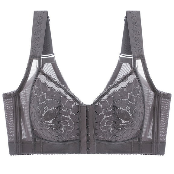 Cavosen Bras for Women Push up Lace Wireless Supportive Bras Lightly Padded Front Closure Bralettes Spaghetti Strap Breathable Sleep Underwear