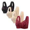 thumbnail image 1 of Cavosen Bras for Women Push up Plus Size Wireless Bras Push Up Full Coverage Stretch Bralettes Wide Straps Breathable Everyday Underwear, 1 of 3
