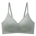 thumbnail image 1 of Cavosen Bras for Women Wireless Plus Size Seamless Supportive Bras Push Up Bralettes Spaghetti Strap Breathable Tshirt Every day Underwear, 1 of 3