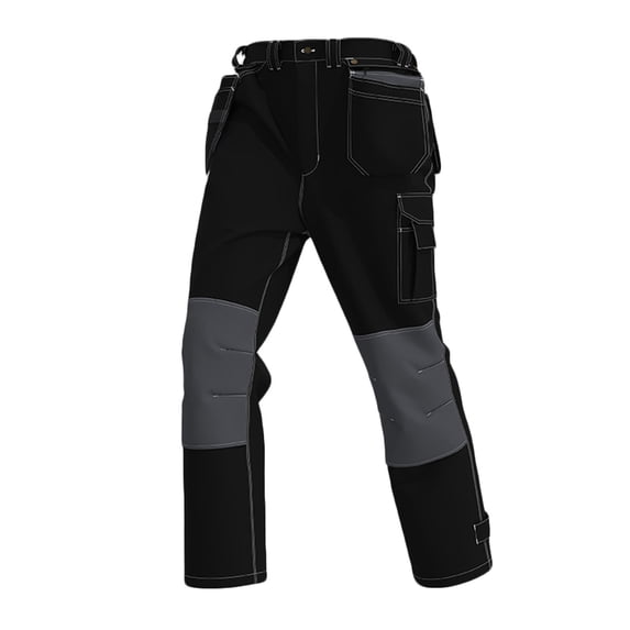 Cavosen Cargo Pants Man Detachable Pockets Low waist Trousers Color Block Elastic Waist Bottoms Versatile Clothes