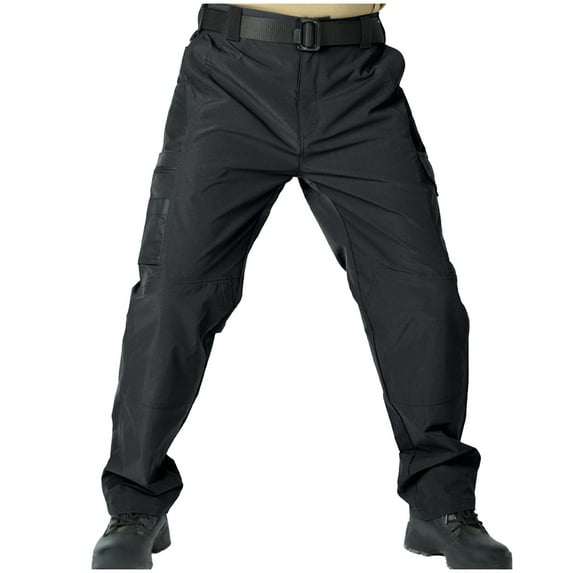 Cavosen Cargo Pants Man Low waist Trousers with Pockets Solid Elastic Waist Bottoms Water Proof Outdoor Clothes