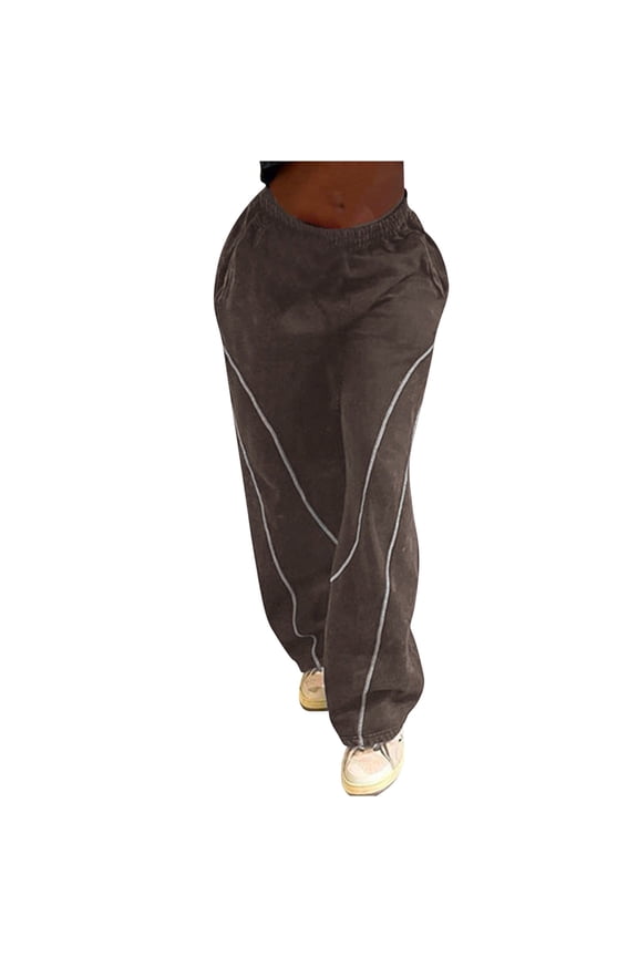 Cargo Pants for Women Slim Low Waist Trousers with Pockets Streetwear Bottoms Straight Leg Windbreaker Clothes