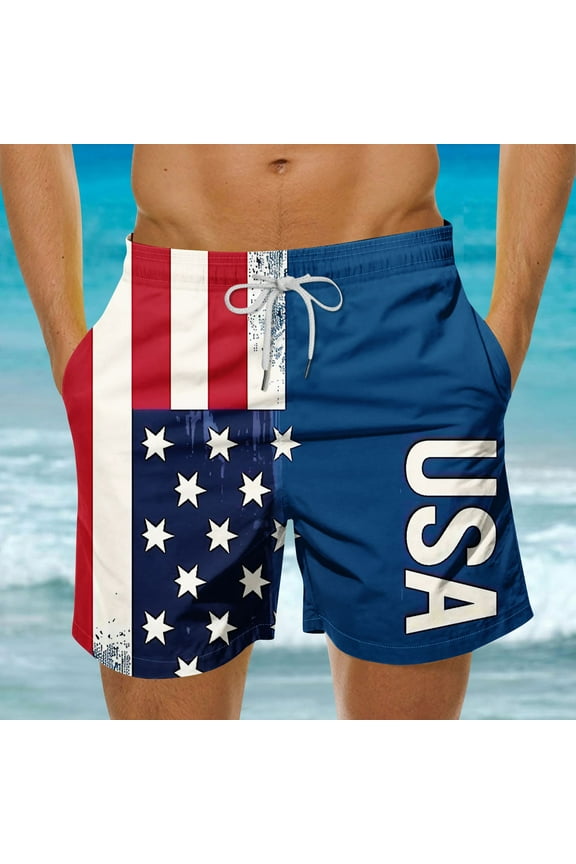 Casual Shorts Men Swim Trunks with Pocket Hawaiian Print Breathable Lightweight Shorts Summer Outdoor Beach Shorts Multicolor 5XL