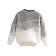 thumbnail image 1 of Cavosen Children's Gradient Round Neck Long Sleeved Sweater Knitted Elastic Warm Soft Cute Lightweight Casual Clothes Size 5-13T, 1 of 3