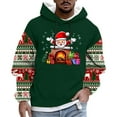 thumbnail image 1 of Cavosen Christmas Comfortable Hoodie for Man Big and Tall Long Sleeve Loose Hoodie Santa Graphic Stretch Drawstring Sweatshirt Outdoor Tops, 1 of 5