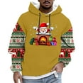 thumbnail image 1 of Cavosen Christmas Comfortable Hoodie for Man Big and Tall Long Sleeve Loose Hoodie Santa Graphic Stretch Drawstring Sweatshirt Outdoor Tops, 1 of 5