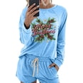 thumbnail image 1 of Dreluolixuan Christmas Comfortable Sweatsuits for Women Long Sleeve Pullover Pants Graphic Lightweight Casual Tracksuits, 1 of 3
