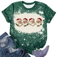 thumbnail image 1 of Cavosen Christmas Cute Tops for Women Short Sleeve Xmas Santas Print Shirts Tunic Crew Neck Casual Loose Dressy Blouse Fashion Festival Tees Holiday T Shirts Fall Winter Tops, 1 of 4