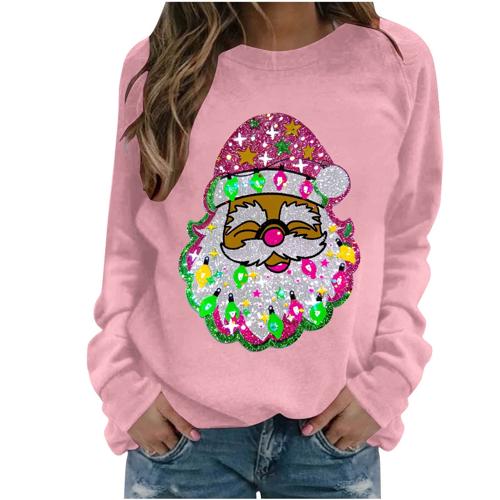 Women's Christmas Print Casual Hooded Sweatshirt