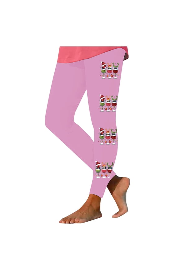 Christmas leggings for women Seamless High Waisted Full Length Pants Printed Butt Lifting Tight Yoga Pants Buttery Soft Lightweight Athletic Pants