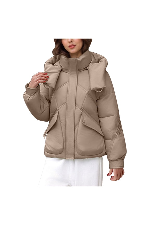 Coats Waterproof Lightweight Winter Warm Short Down Jacket Packable Packable Coat Casual Insulated Travel Outerwear