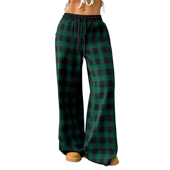 Cavosen Women's Wide Leg Pants Palid Linen Palazzo Pants Flowy Trousers Summer Breathable Beach Pants with Pockets