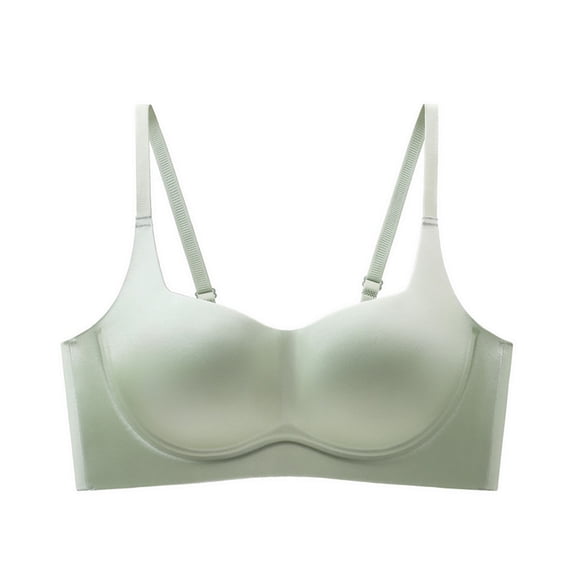 Cavosen Cotton Bras for Women Wirefree Plus Size Cotton Supportive Bras Push Up Lightly Padded Solid Bralettes Spaghetti Strap Breathable Sleep Underwear
