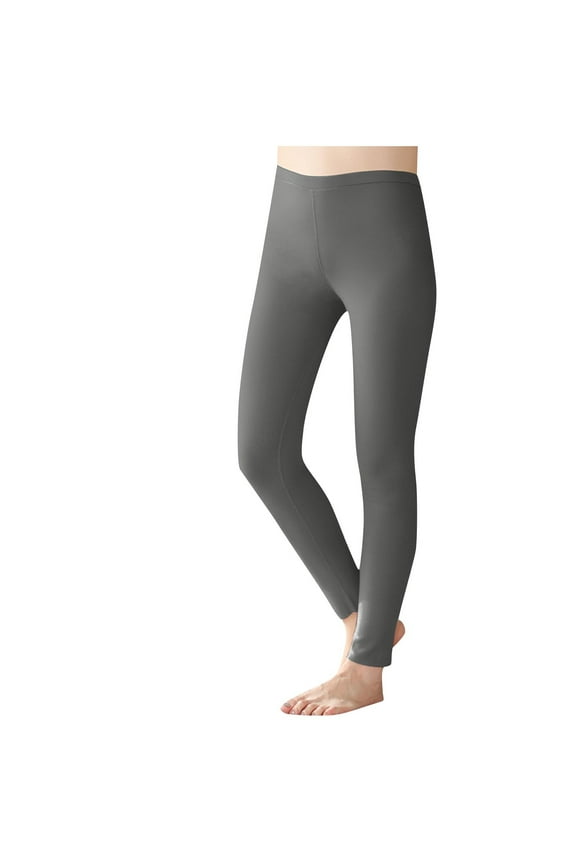 Cotton Leggings for Women Seamless High Waisted Full Length Pants Solid Butt Lifting Tight Yoga Pants Buttery Soft Stretch Workout Pants