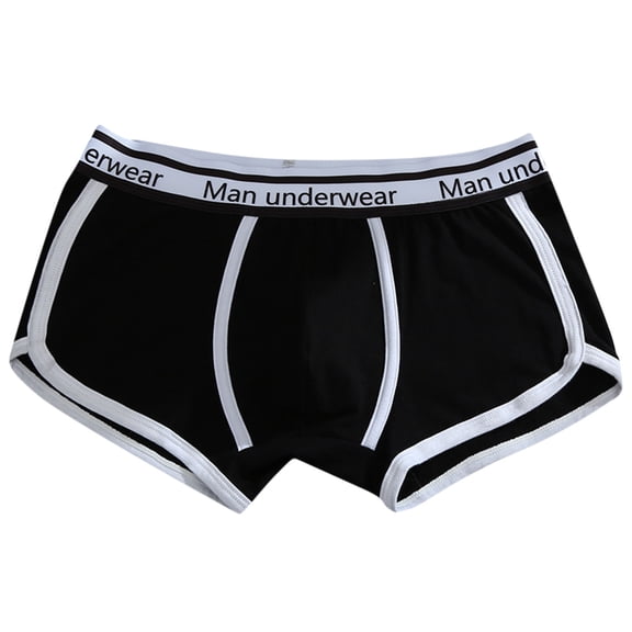 Cavosen Cotton Underwear for Men Seamless Trunks Soft Solid Color Comfortable Casual Underpants 1Pack