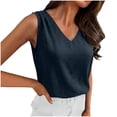 thumbnail image 1 of Cavosen Dressy Tank Tops for Women V Neck Sleeveless Top Solid Lightweight Basic Cami Tank Soft Summer Workout Tops, 1 of 5