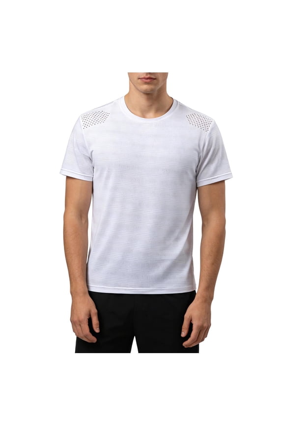 Dry Fit Shirts for Men Mesh Short Sleeve Crew Neck Shirt Solid Lightweight Tees Breathable Gym Versatile Tops