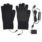 CAVOSEN Electric USB Heated Gloves for Women Men Thermal Gloves Winter Cold Weather Gloves Rechargeable Mittens Warm Gloves All Finger Adjustable Temperature Heating Gloves Without Battery