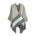 thumbnail image 1 of Cavosen Elegant Shawl Wraps Knit Vintage Cardigan Cape Stripe Soft Open Front Scarves Oversized Winter Everyday Wear, 1 of 2
