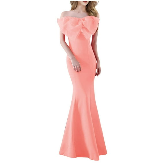 Cavosen Formal Dresses for Women Bodycon Mid Waist Sleeveless Evening Gowns with Zipper Maxi Mermaid Elegant Dress