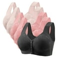 thumbnail image 1 of Cavosen Front Closure Bras for Older Women Wireless Bras Push Up Full Coverage Front Closure Bralettes Wide Straps Comfortable Underwear, 1 of 5