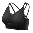 thumbnail image 1 of Cavosen Full Coverage Bras Lace Wireless Supportive Bras Push Up Solid Stretch Bralettes Spaghetti Strap Breathable Every day Underwear, 1 of 4