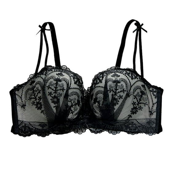 Cavosen Girls Training Bras Lace Wireless Bras Push Up Full Coverage Lightly Padded Stretch Bralettes Spaghetti Strap Breathable Comfortable Underwear