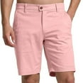 thumbnail image 1 of Cavosen Golf Shorts Men Sport Shorts Solid Breathable Lightweight Shorts Summer Versatile Shorts Pink M, 1 of 2