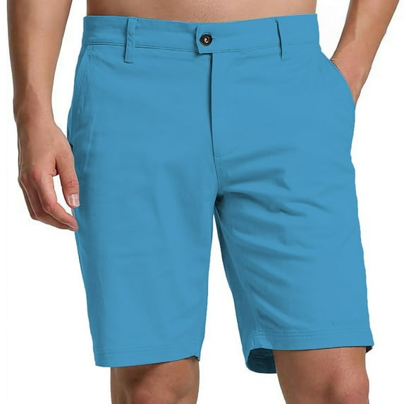 Cavosen Golf Shorts Men Sport Shorts Solid Breathable Lightweight Shorts Summer Versatile Shorts Sky Blue 3XL