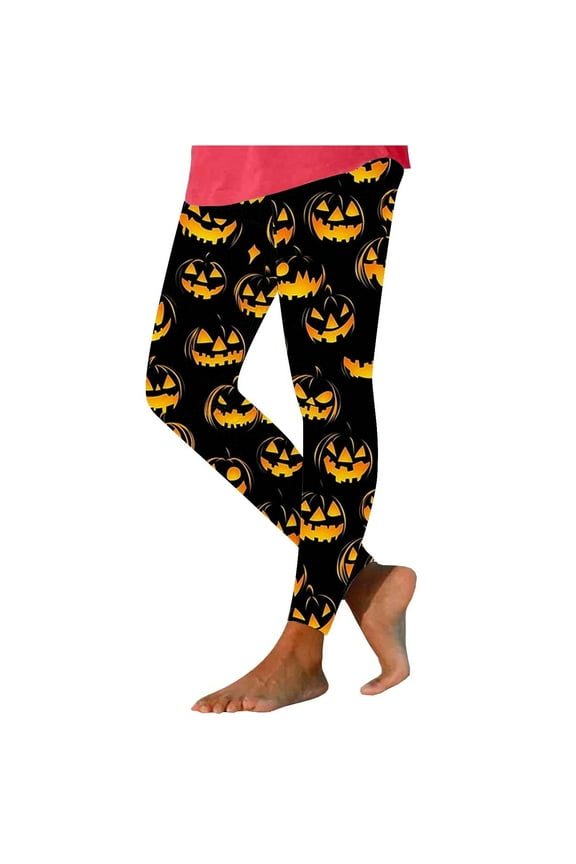Halloween Sweatpant Jeans Pumpkin Elastic Waist Sweatpants Casual Pants