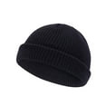 thumbnail image 1 of Cavosen Hats for Women Fashionable Men Unisex Outdoor Beanies Skullies Warm Knit Hip Hop Streetwear Cuffed Caps for Cold Weather Solid Retro Winter Caps Wool Hats Running Headwear Bonnet, 1 of 2
