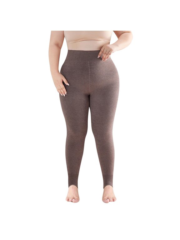 High Waisted Butt Lifting Leggings Cotton Fleece Seamless Full Length Pants Solid Tight Yoga Pants Buttery Soft Stretch Comfortable Pants