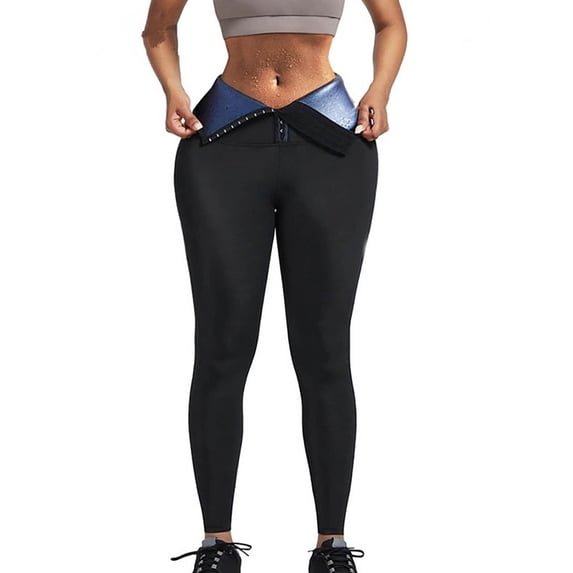 Cavosen High Waisted Leggings for Women Soft Blue Butt Lifting Yoga Pants Fitness Shaping Tight Seamless Solid Skinny Long Pants Workout Athletic Trousers Activewear Jogger Pants XL