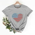 thumbnail image 1 of Cavosen Independence Day Clothes Women Petite Red White and Blue Short Sleeve Crewneck T Shirts USA Flag Graphic Shirts Lady L Patriotic Casual Shirts Independence Day Tunic Tees Patriotic Clothes, 1 of 7