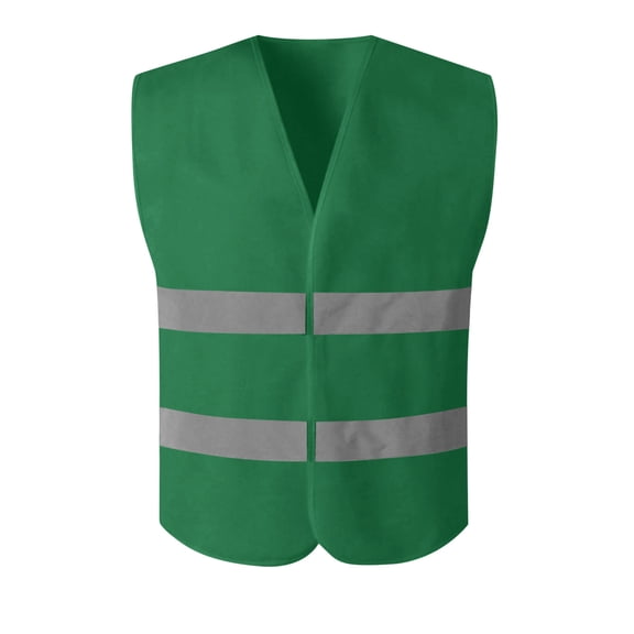 Cavosen Jacket Men Lightweight Reflective Sleeveless Cargo Safety Vest Zipper Thermal Packable Coat Workout Breathable Travel Tops