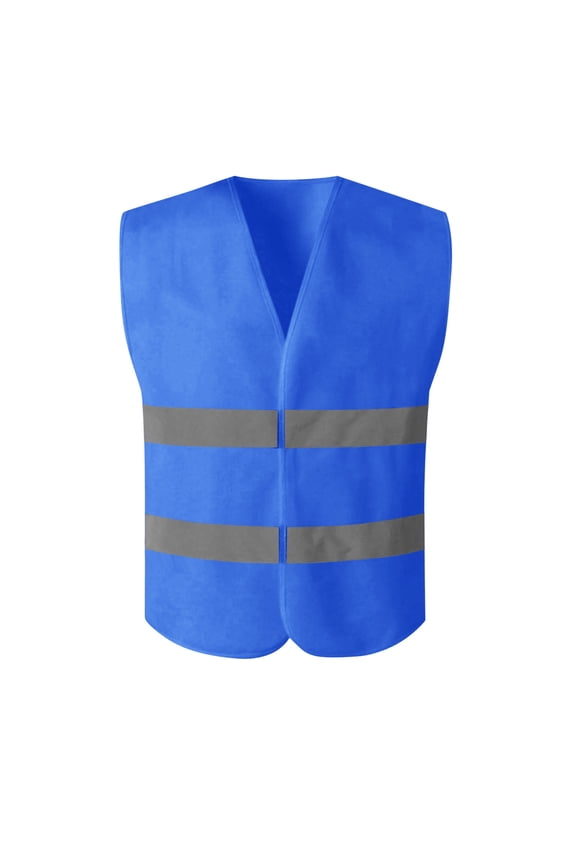 Jacket Men Lightweight Reflective Sleeveless Cargo Safety Vest Zipper Thermal Packable Coat Workout Breathable Travel Tops