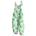 thumbnail image 1 of Cavosen Jumpsuits for Women Easter Oversized Jumpsuits Wide Leg Long Overalls with Pocket Easter Eggs Summer Workout Rompers, 1 of 5