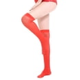thumbnail image 1 of Cavosen Knee High Socks for Women Cotton Plu Size Stretch Slouch Socks Breathable Socks 2Pairs, 1 of 3