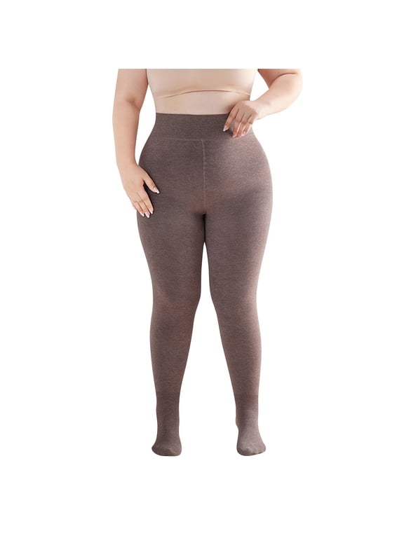 Leggings High Waisted Cotton Fleece Seamless Full Length Pants Solid Butt Lifting Tight Yoga Pants Buttery Soft Stretch Workout Pants