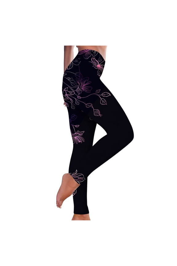 Leggings for Women Seamless High Waisted Full Length Pants Printed Butt Lifting Tight Yoga Pants Buttery Soft Stretch Athletic Pants