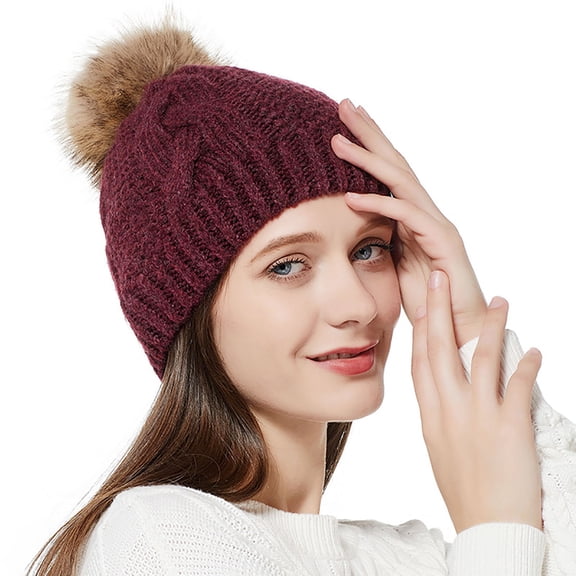 Cavosen Lightweight Beanies for Women Outdoor Beanies Skullies Warm Knit Ear Protection Hats for Cold Weather Solid Bonnet Winter Caps Wool Indoor Soft Breathable Workout Headwear