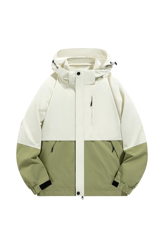 Lightweight Jacket for Men Removable Inner Liner Warm Coat with Pockets Outdoor Athletic Trendy Tops