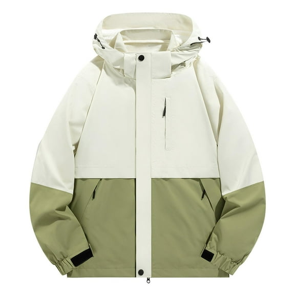 Cavosen Lightweight Jacket for Men Removable Inner Liner Warm Coat with Pockets Outdoor Athletic Trendy Tops