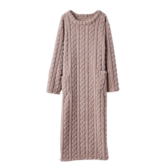 Cavosen Long Robes for Women Lightweight Warm Full Length Bathrobe with Pocket Soft Comfortable Casual Housecoat