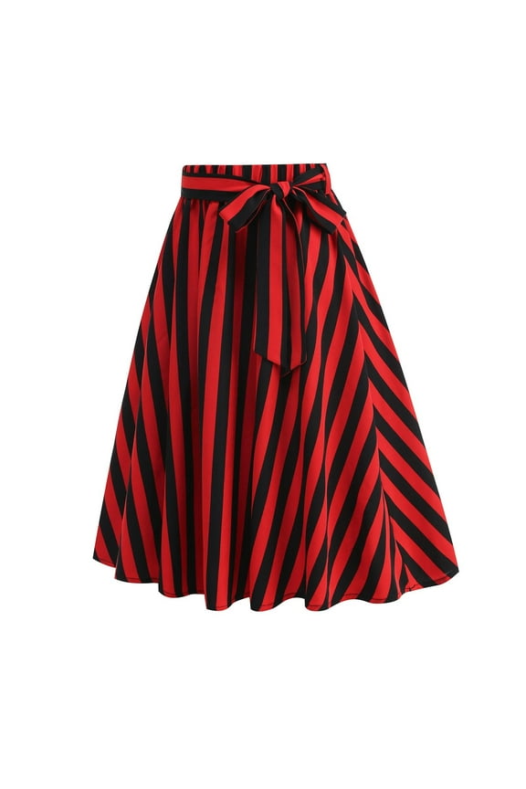 Long Skirts for Women Mini Skirts A Line Solid Stripe Skirts Elegant Workout Cocktail Party Skirt