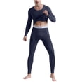 thumbnail image 1 of Cavosen Long Sleeve Undershirt Crewneck Stretch Base Layer Tee Thermal Solid Fitted Underscrubs Soft Comfy Trendy Tops, 1 of 5