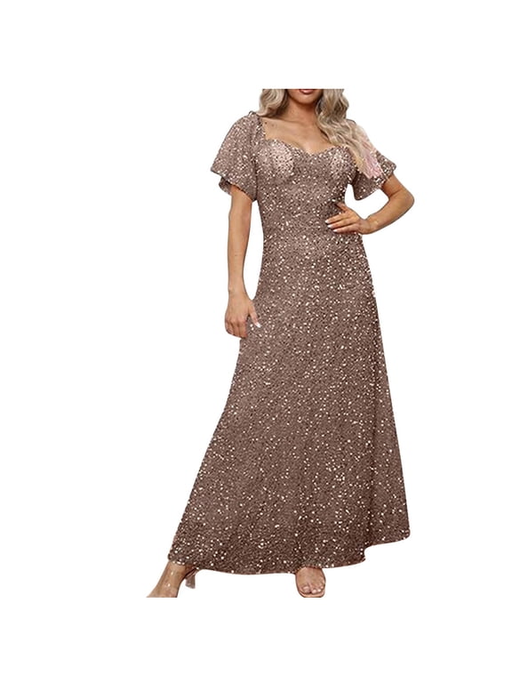 Maxi Dresses for Women 2025 V Neck Lace Maxi Evening Gowns Split Ball Dress Elegant Wedding Guest Cocktail Party Dress