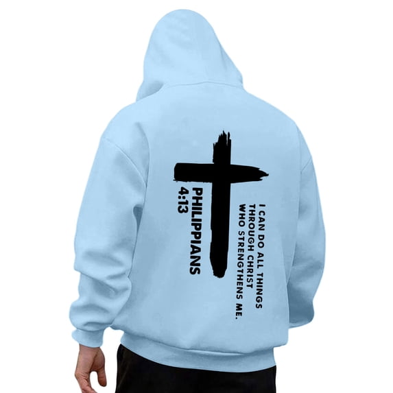 Cavosen Men Hoodies Big and Tall Long Sleeve Loose Hoodie with Pocket Graphic Stretch Sweatshirt Windproof Fall Tops